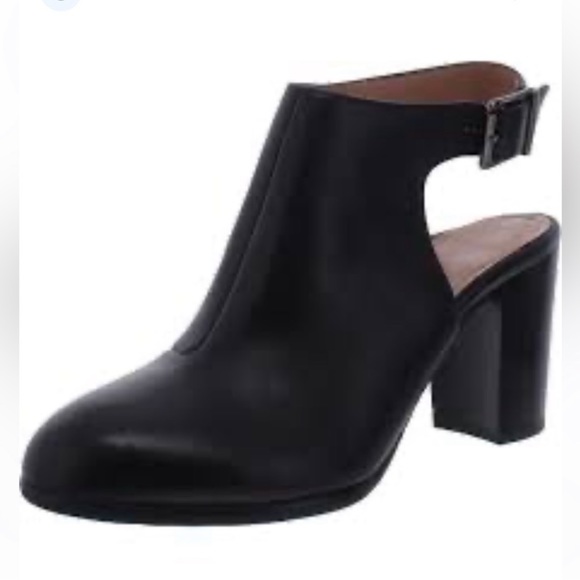 Vionic Lacey Leather Open Heel Booties - Picture 2 of 14